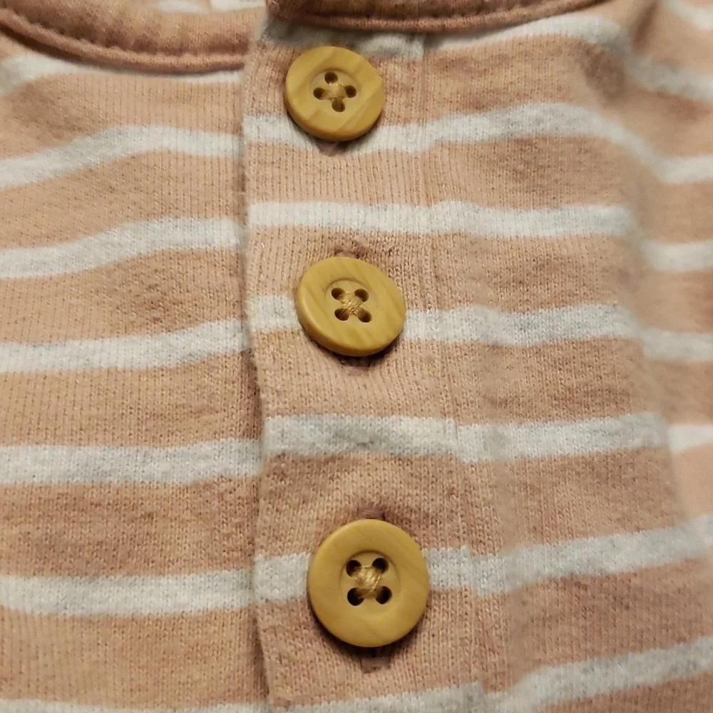 Organic Little Planet By Carter's Striped Sleeveless Baby Girl Romper Size 18m